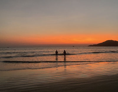 Goa Sun set